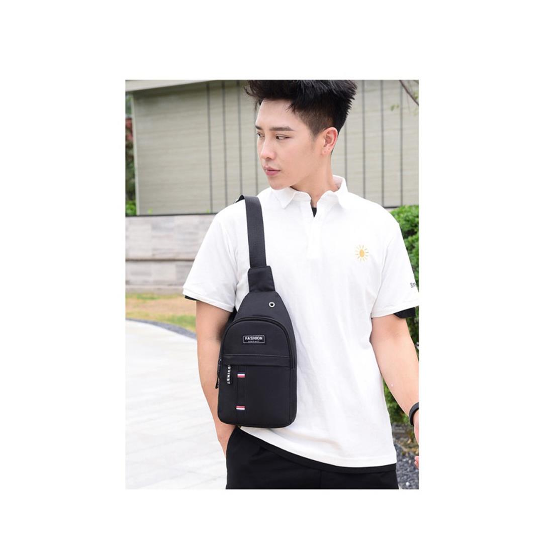 Man Bag Rucksack Bag Smart Jog Run Bike Cycle Office Travel Phone Mobile Black