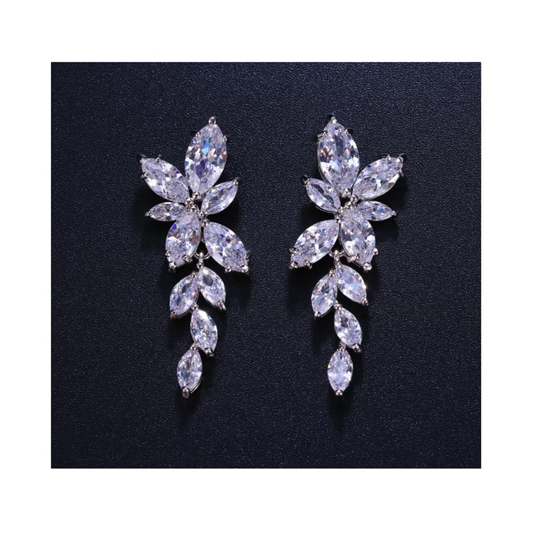 Charles William Premium Earrings Quality Diamond Look CZ Stone