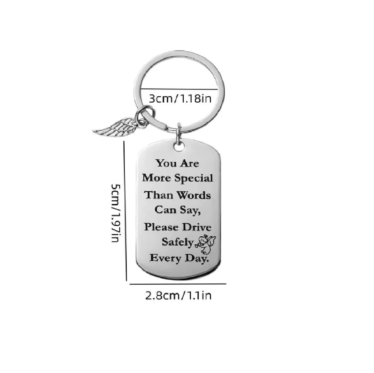 Thank You Novelty Keyring Gift Friends Family Appreciation Love Awesome Keychain