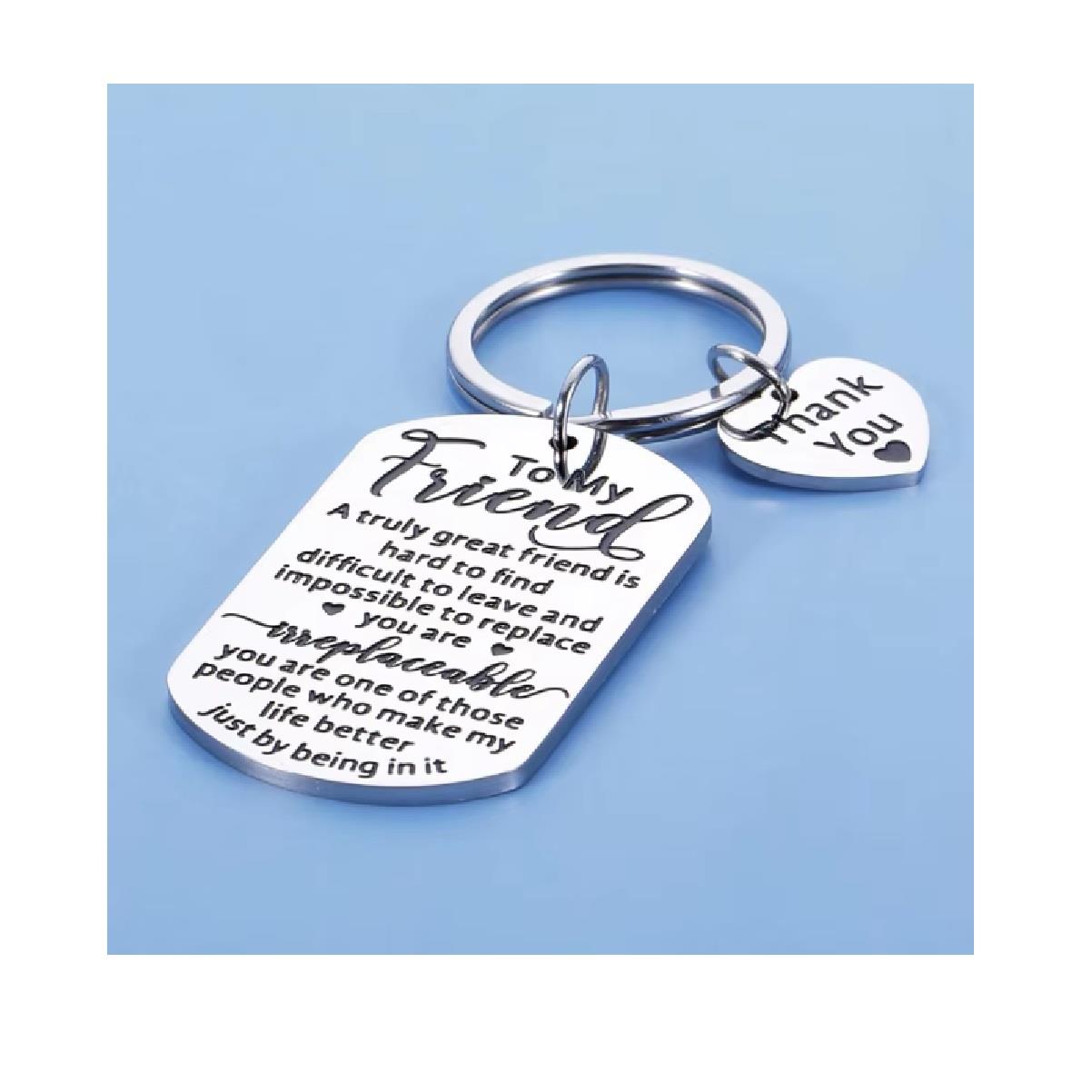 Thank You Friend Novelty Keyring Keychain Heartfelt Gift Truly Special Friend Loved
