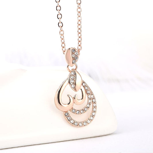 Beautiful Rose Gold Heart Necklace Charles William