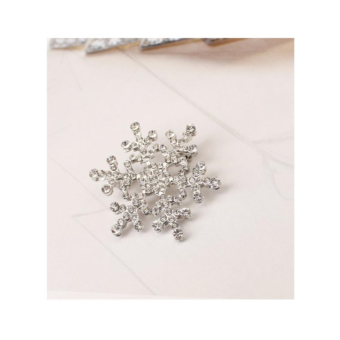 Charles William Silver Brooch Stones Fashion Costume Jewellery Dress Snowflake Star Brooches