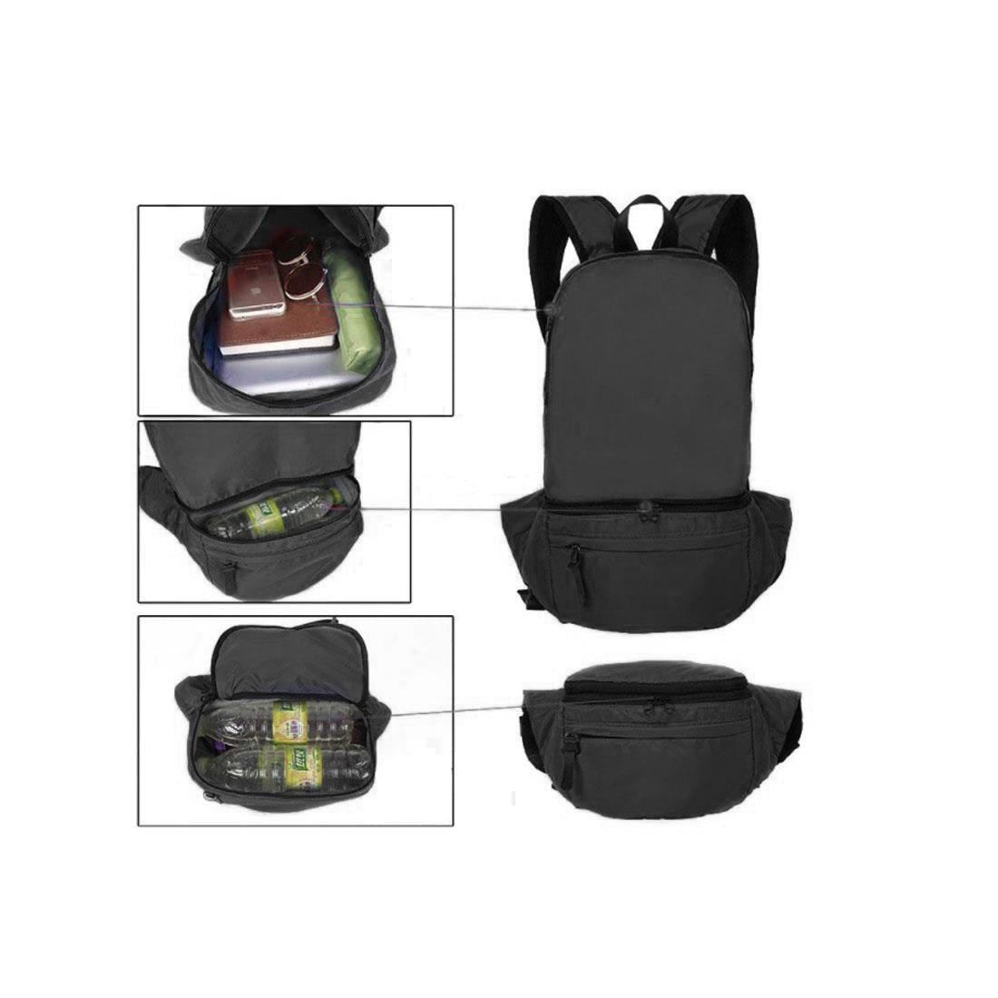 BumBag Folding Rucksack Bag Space Jog Run Bike Cycle Drink Phone Mobile Holder