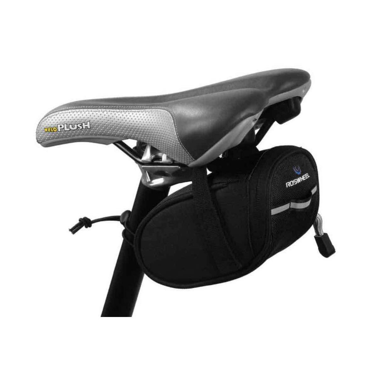 Compact Saddle Wedge Black Bike Cycling Under Seat Pack