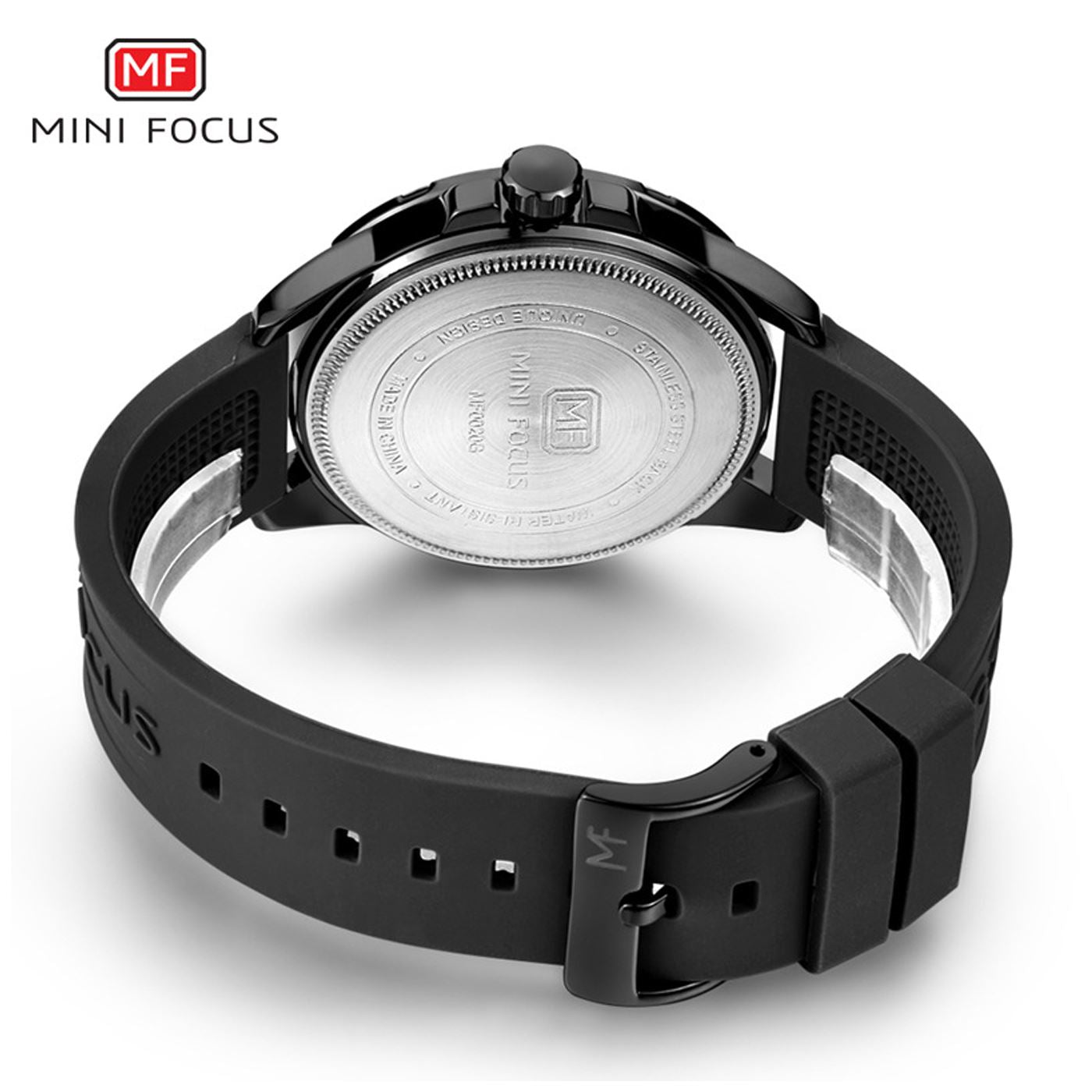 Mens Watch Black Red Boys Smart Analogue Watches White