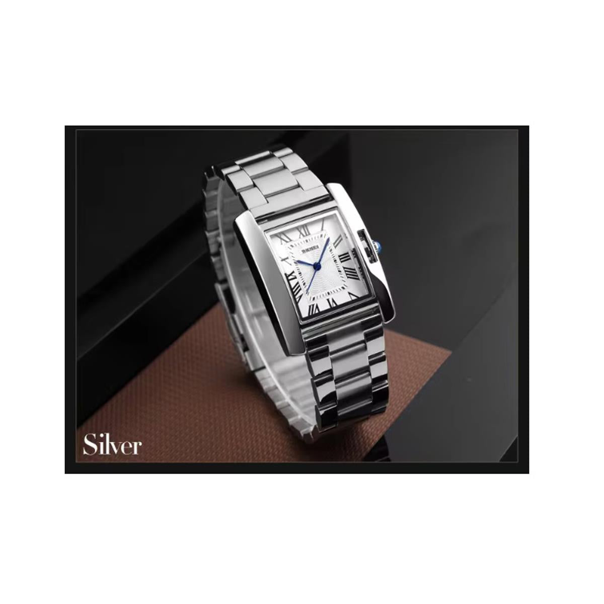 Silver Mens Watch Class Design High Quality Beautiful Strap