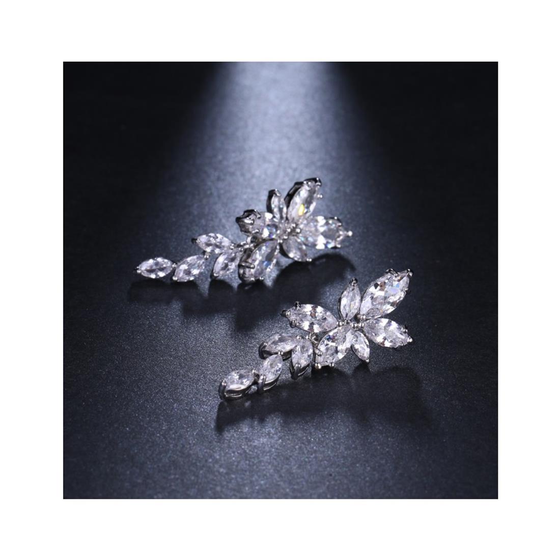 Charles William Premium Earrings Quality Diamond Look CZ Stone