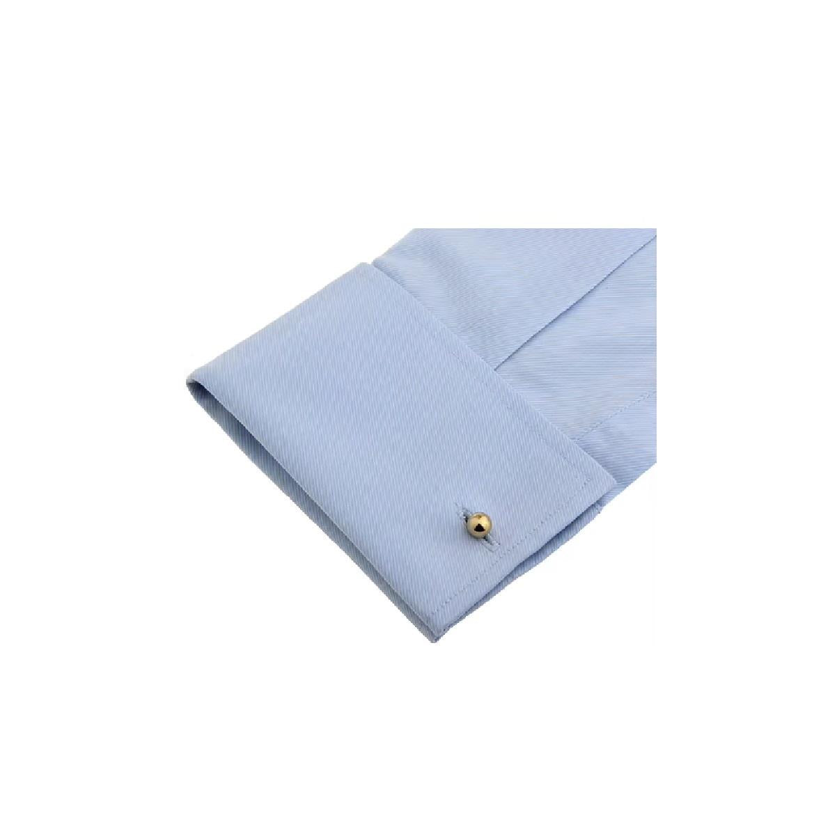 Charles William Luxury Stud Gold Cufflinks Ball Return Unique Gift
