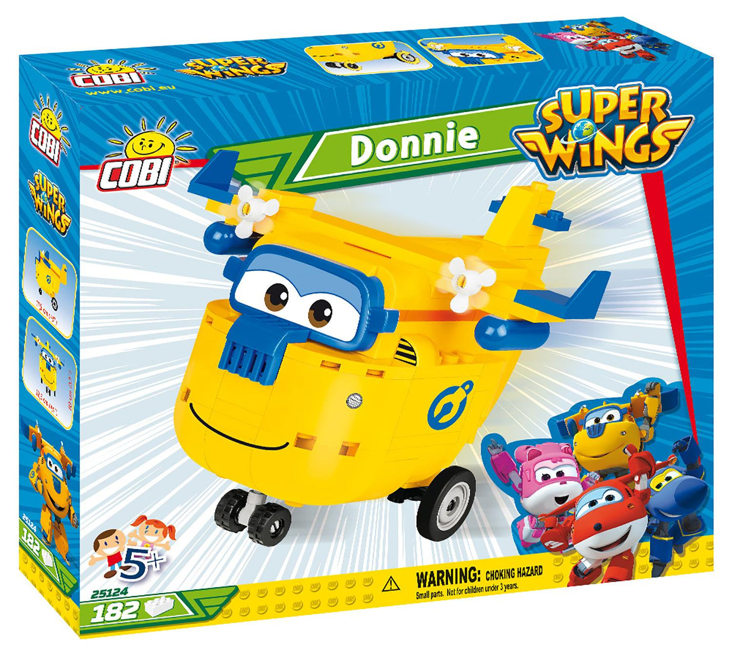 Cobi Super Wings Donnie Airplane Kids Blocks Bricks 182Pc Compatible Age 5+