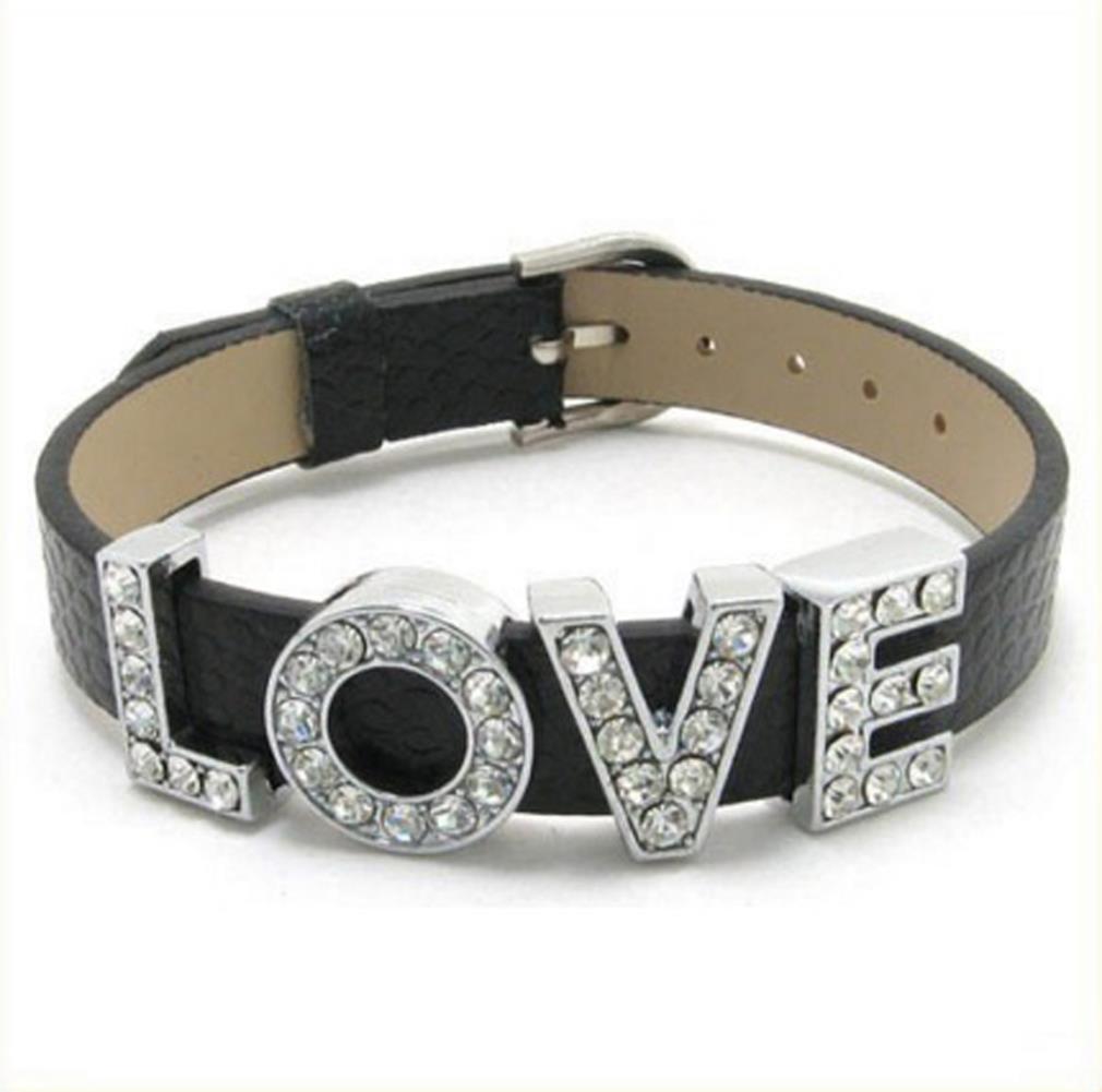 Personalised English Name Letters Leather Bracelet - Mix Match - Choose Letters