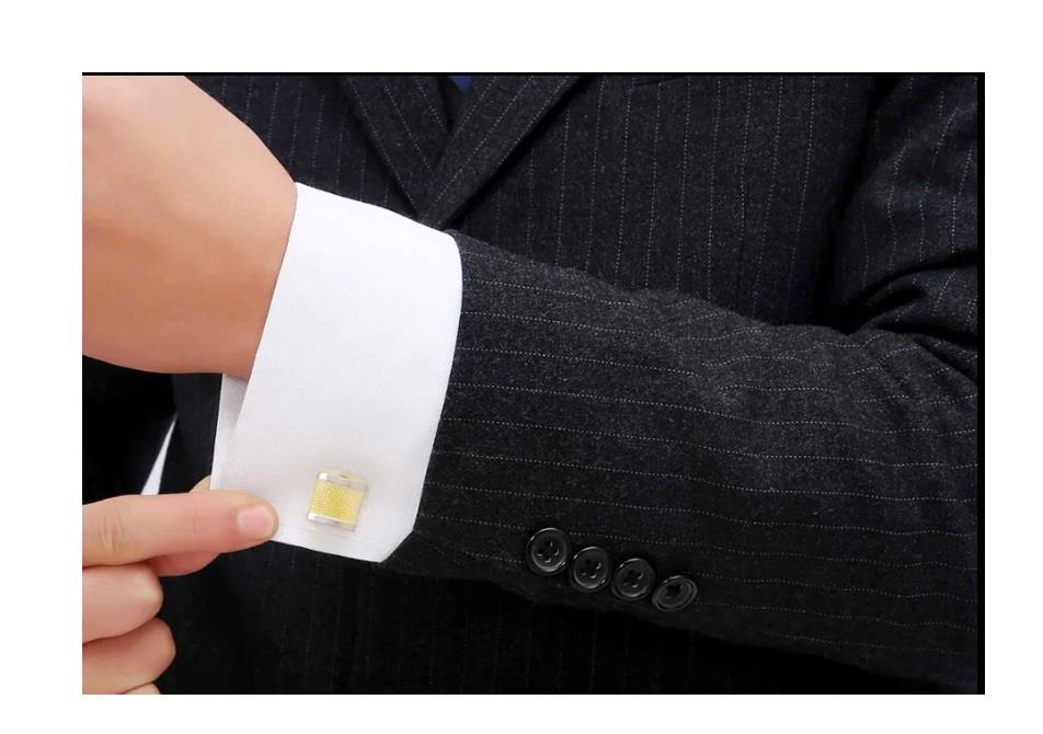 Mens Luxury Gold Silver Cufflinks Stunning Combo Great Gift Elegant Present