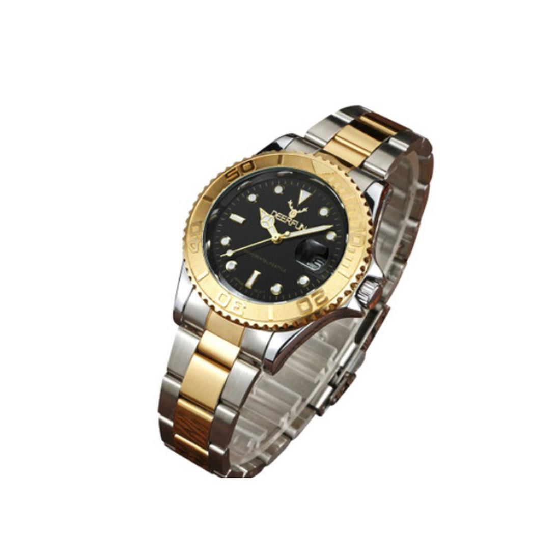 Genuine Deerfun Watch Black Silver Gold Two Tone Smart Watches Direct Sale UK