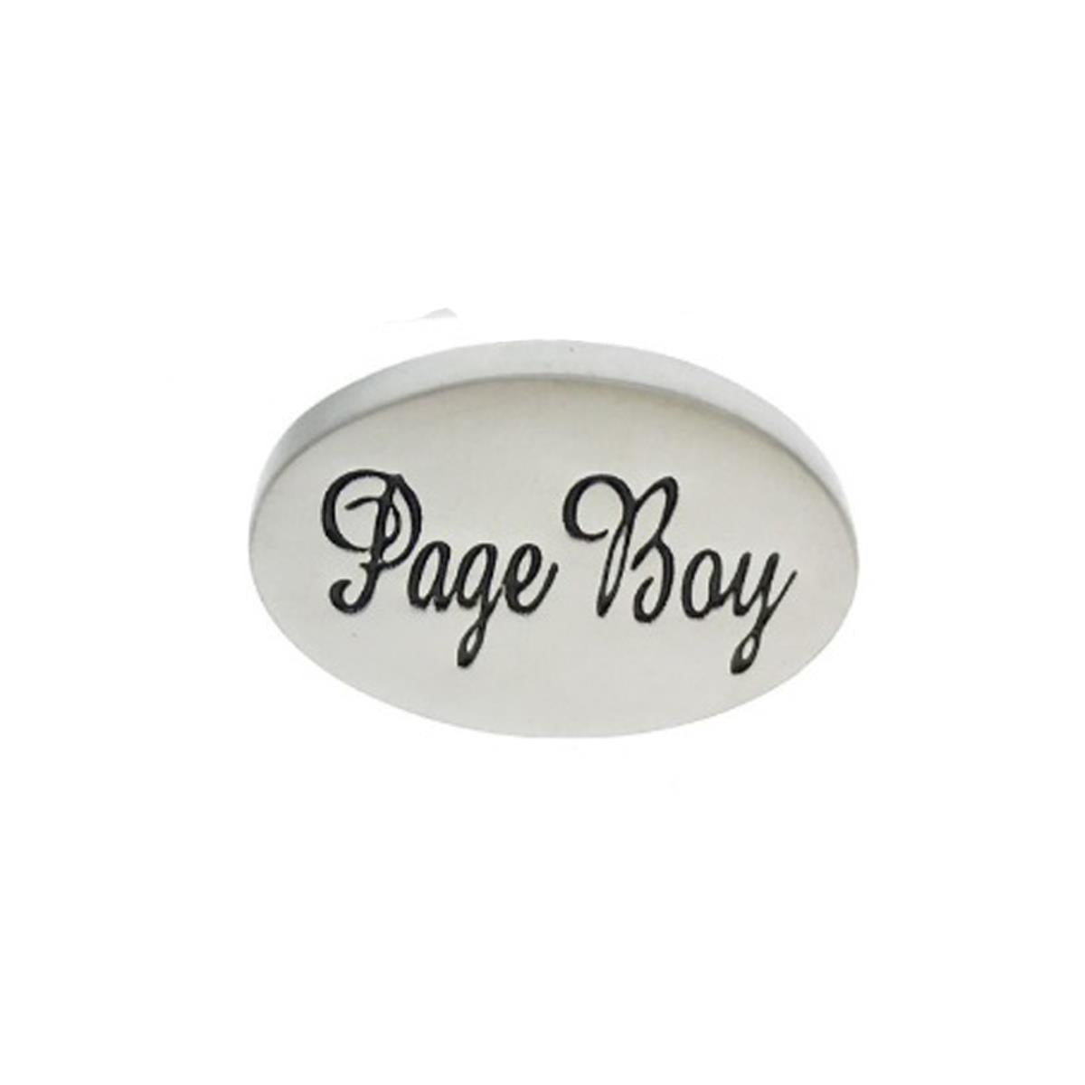 Charles William Silver Page Boy Present Cuffflinks Wedding Bride Groom Oval Cufflink