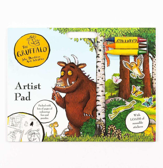 Official Gruffalo Artist Pad Game Colour Coloring Book Sticker Fun