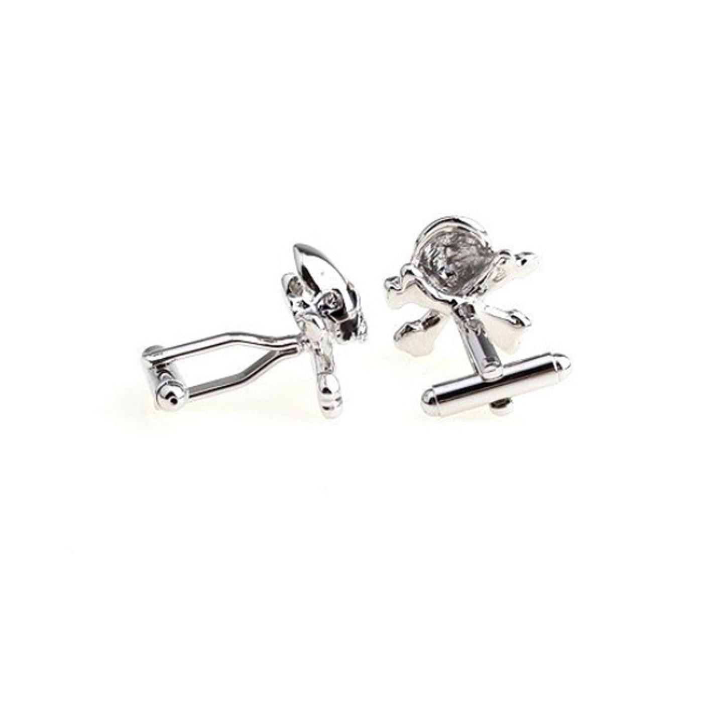 Charles William Skull Cross Bones Pirate Party Cufflinks Novelty Wedding Fun Birthday Sports Gift UK