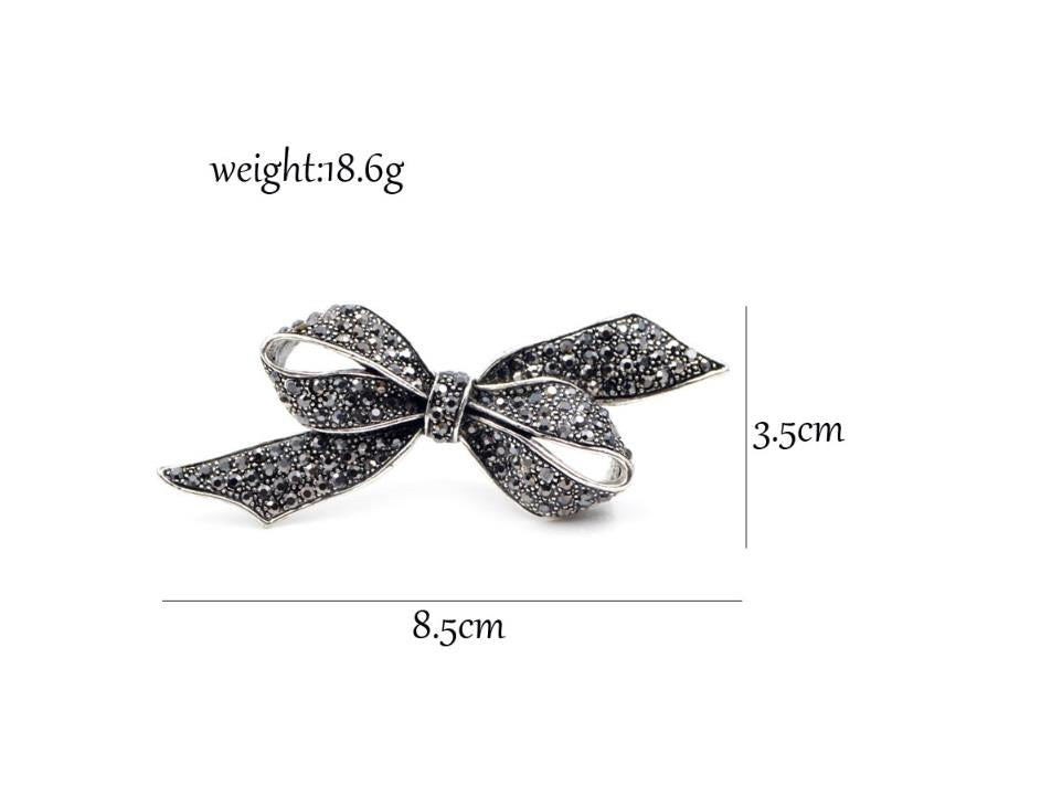 Silver Gray Brooch Flower for Gown or Dress