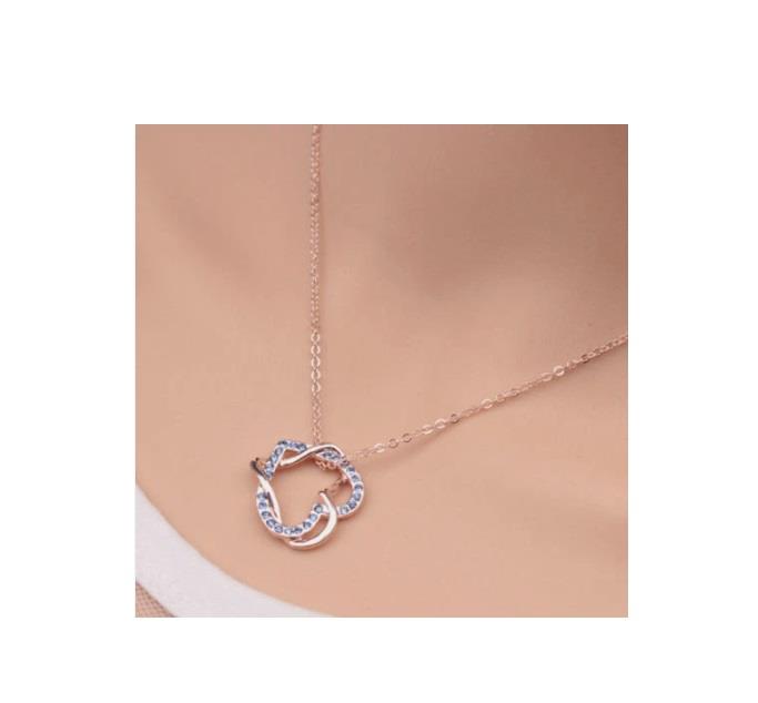 Silver Heart Jewellery Charles William Blue Necklace