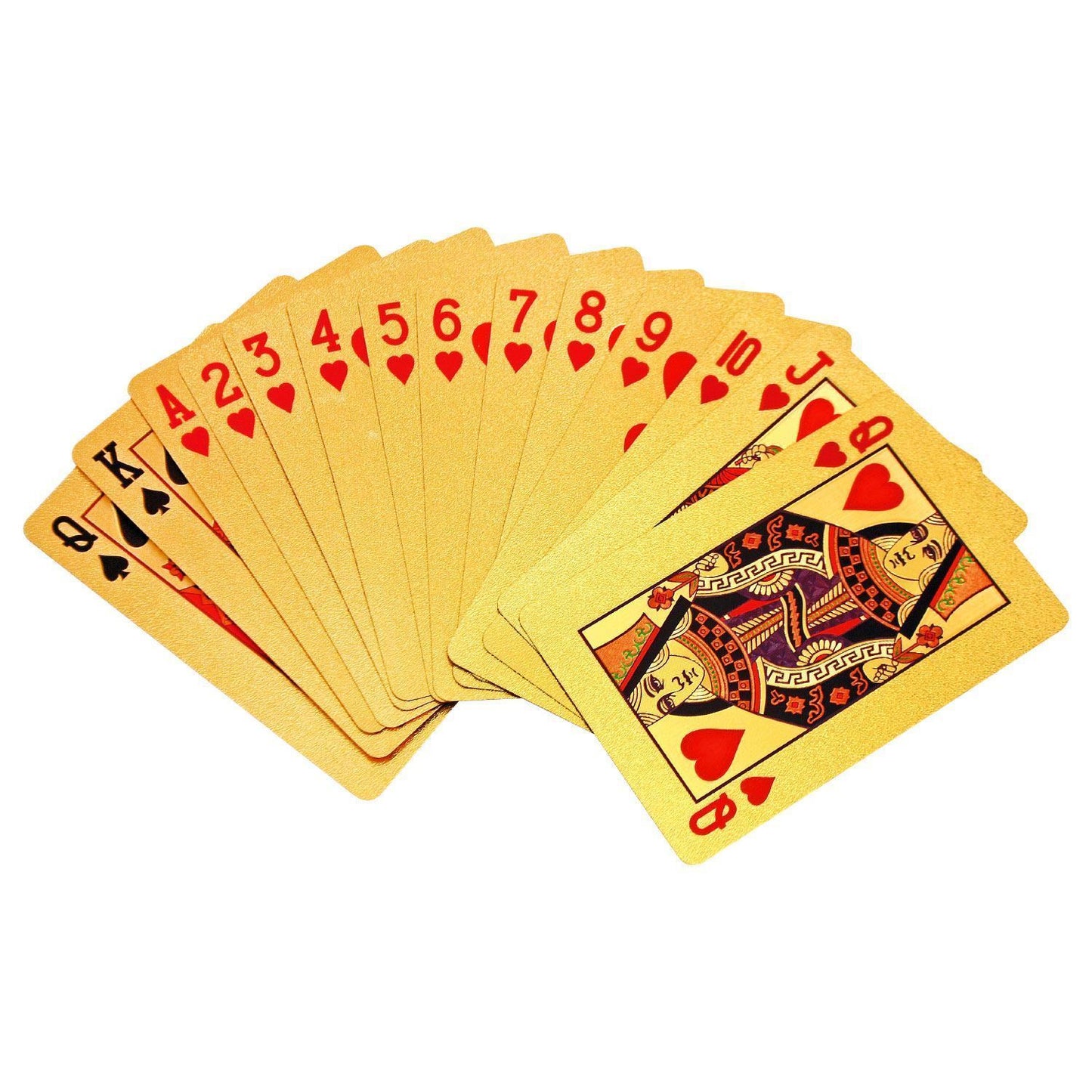 Premium 24K Gold Playing Card Euro Golden Foil Full Poker High Waterproof Deck Cards