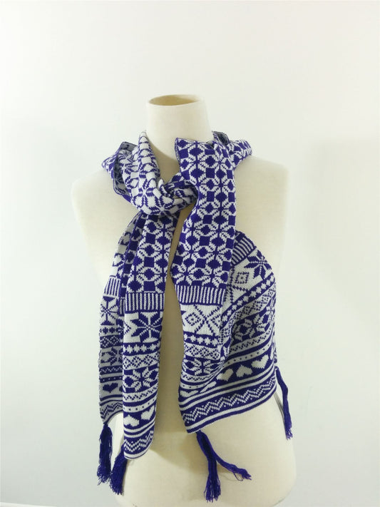 Fashion Christmas Scarf Pattern Colour Winter Warm Unisex No Label UK