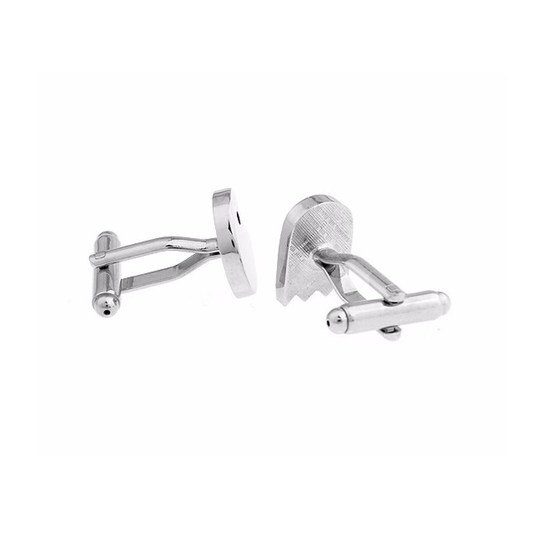 Charles William Elegant Silver Ghost Man Cufflinks Present Game Play Novelty Nostalgic