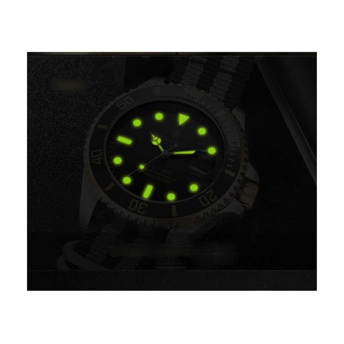 Tevise Mens Quartz Watch Black Smart Watches Date Designer Gift UK