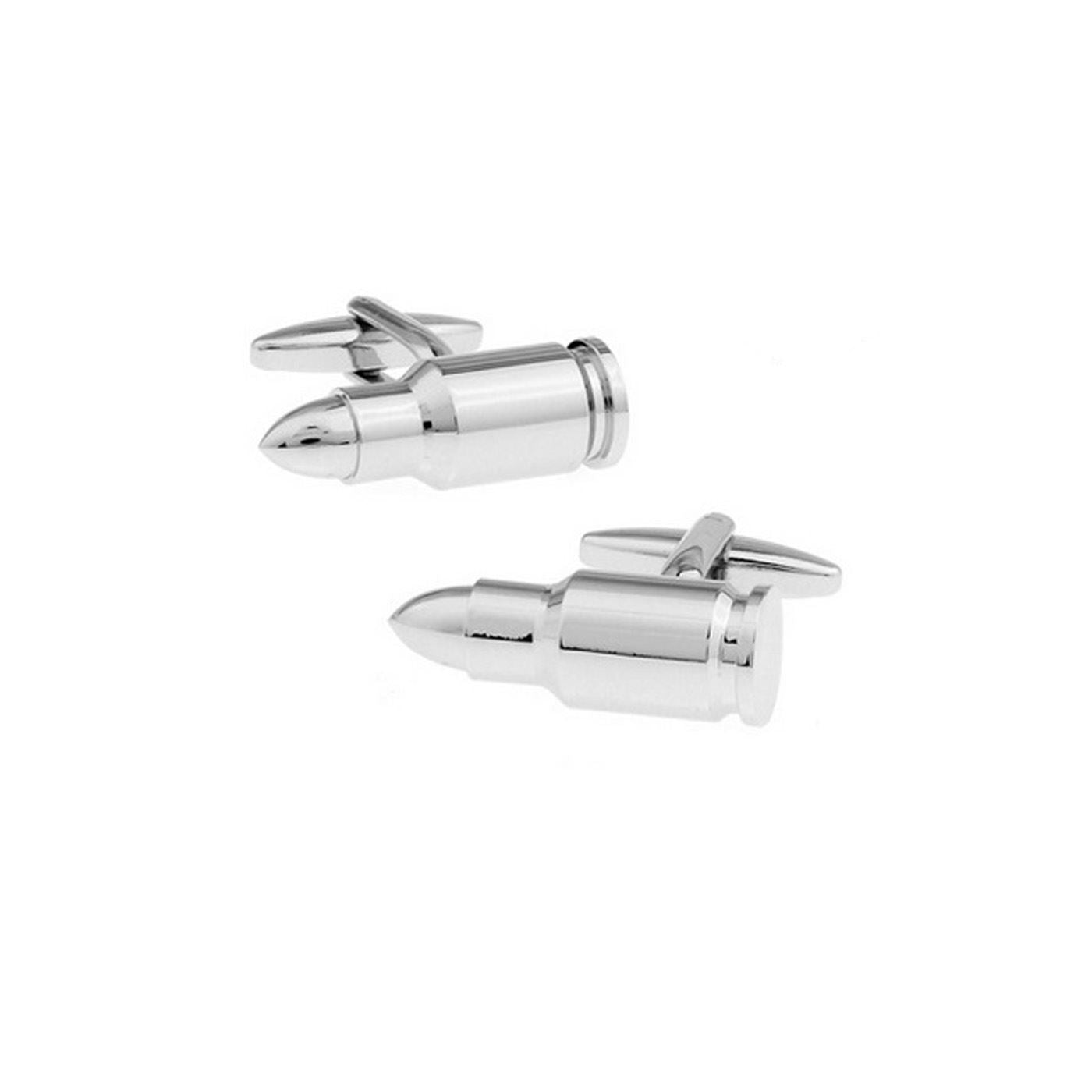 Charles William Mens Ladies Luxury Novelty BULLET Cufflinks Machine Shot Gun Unique