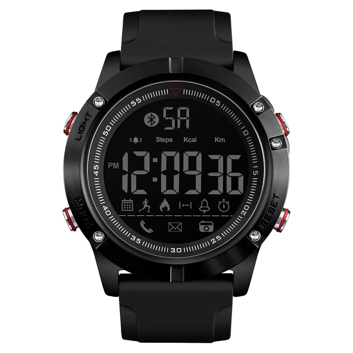 Skmei Smart Watch Android App Pedometer Stopwatch Light Calories UK