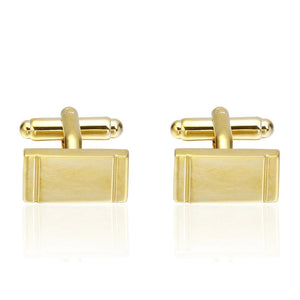 Charles William Traditional Gold Cufflinks
