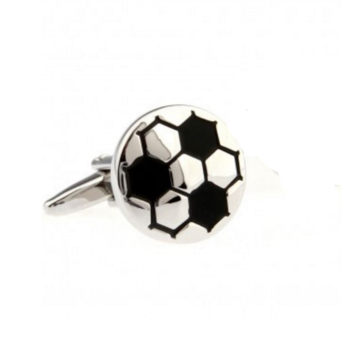 Charles William Football Boot & Ball Set Novelty Sports Cufflinks Wedding Business High Quality Free Gift Pouch UK Seller