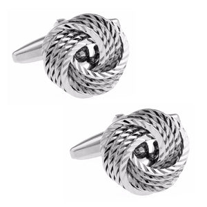 Charles William Silver Knot Cufflinks
