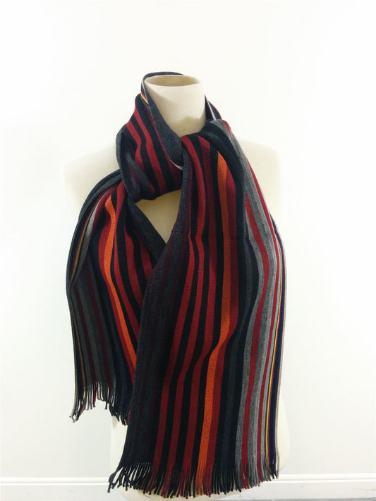 Fashion Scarf Striped Winter Warm Men Ladies No Label UK