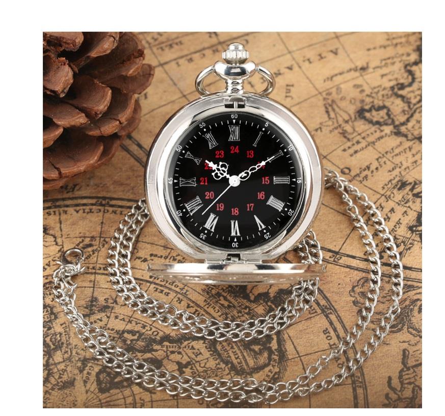 Charles William Smart Pocket Watch Wedding Groom Time Quartz Clear Display