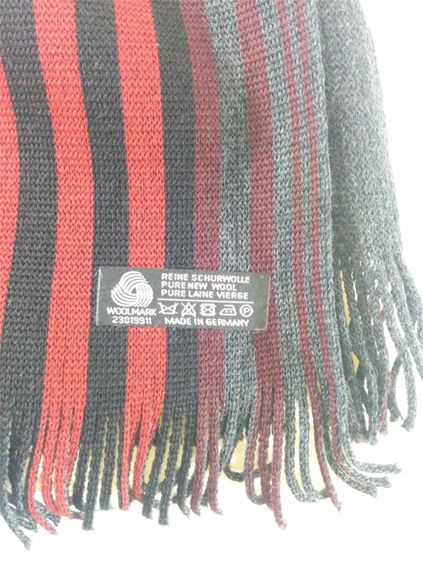 Fashion Scarf Striped Winter Warm Men Ladies No Label UK