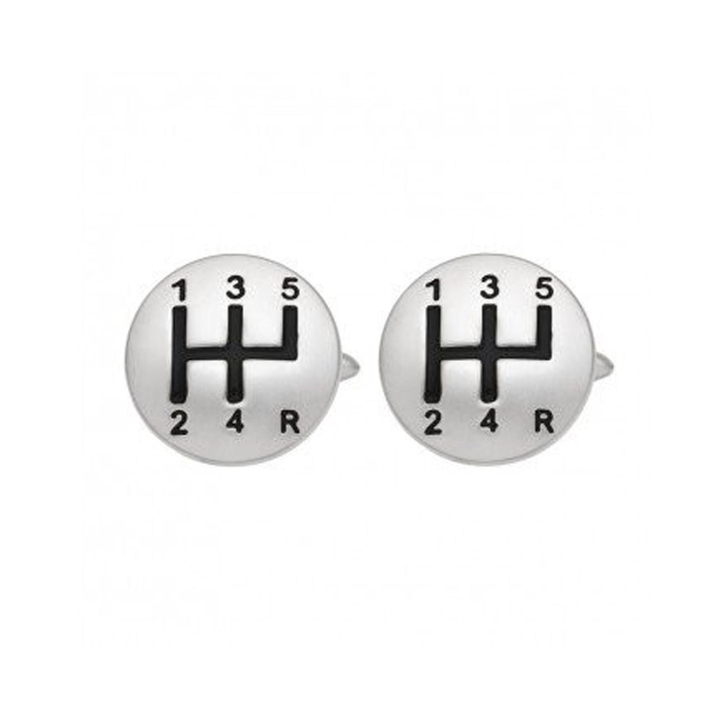 Charles William Car Drive Gearstick Manual Party Cufflinks Novelty Wedding Fun