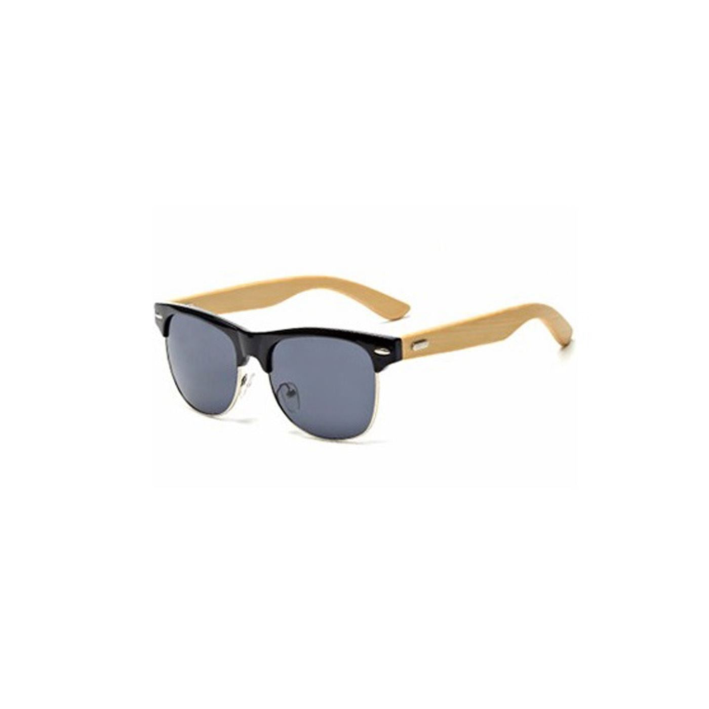 Stunning Cool Summer Sunglasses Bamboo Wood Black Beach Sun Protect Driving UK