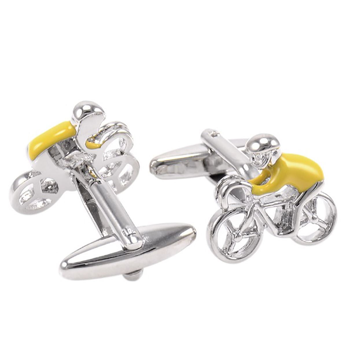 Charles William Yellow Jersey Tour De France Cycling Sports Cufflinks Bike lover Perfect Gift UK Seller