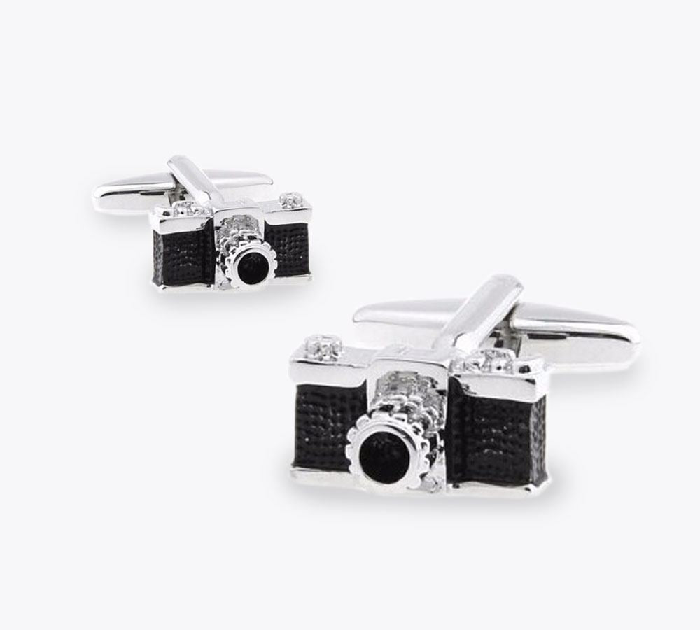 Charles William Camera Novelty Cufflinks Wedding Gift Smart Photographer Picture UK