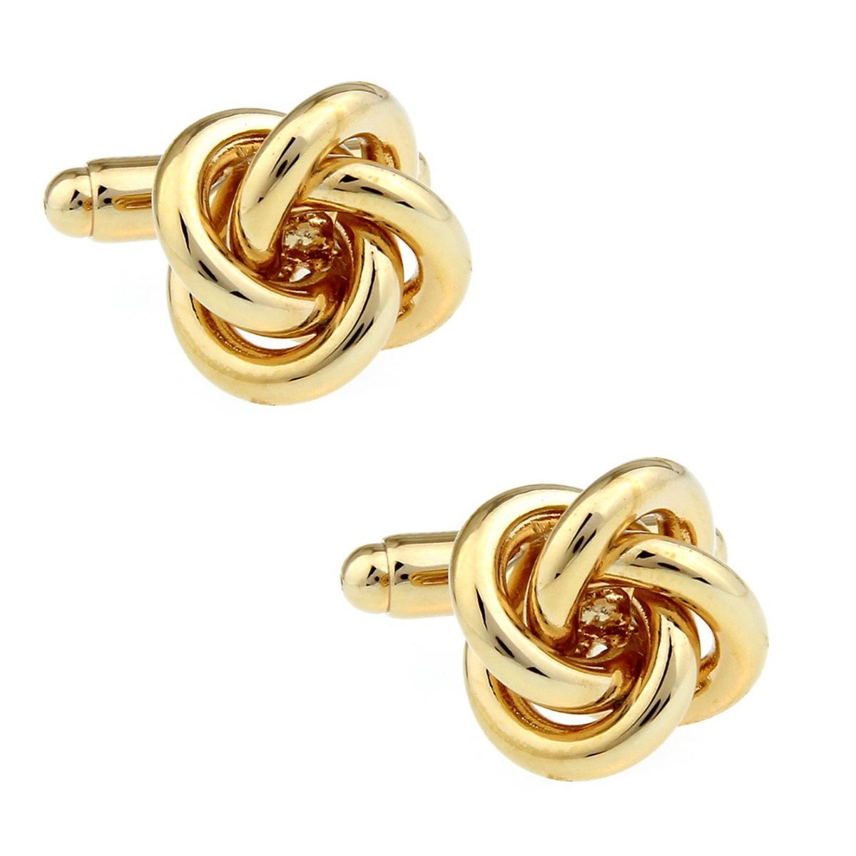 Charles William Gold Thick Rope Knot Cufflinks  Perfect For Business Smart Occasions