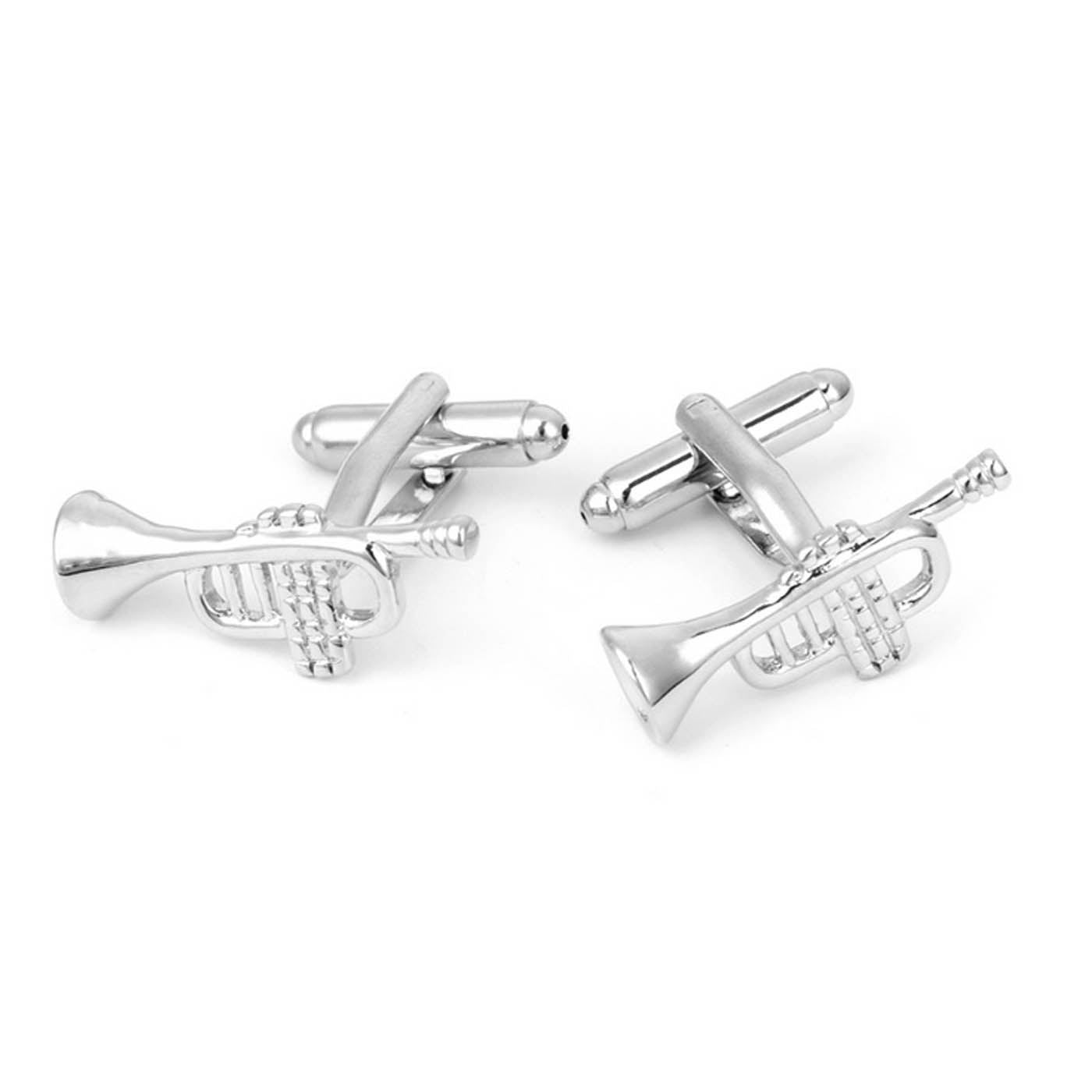 Charles William Music Trumpet Horn Party Novelty Cufflinks Wedding Gift Smart Musician Play Fashion UK