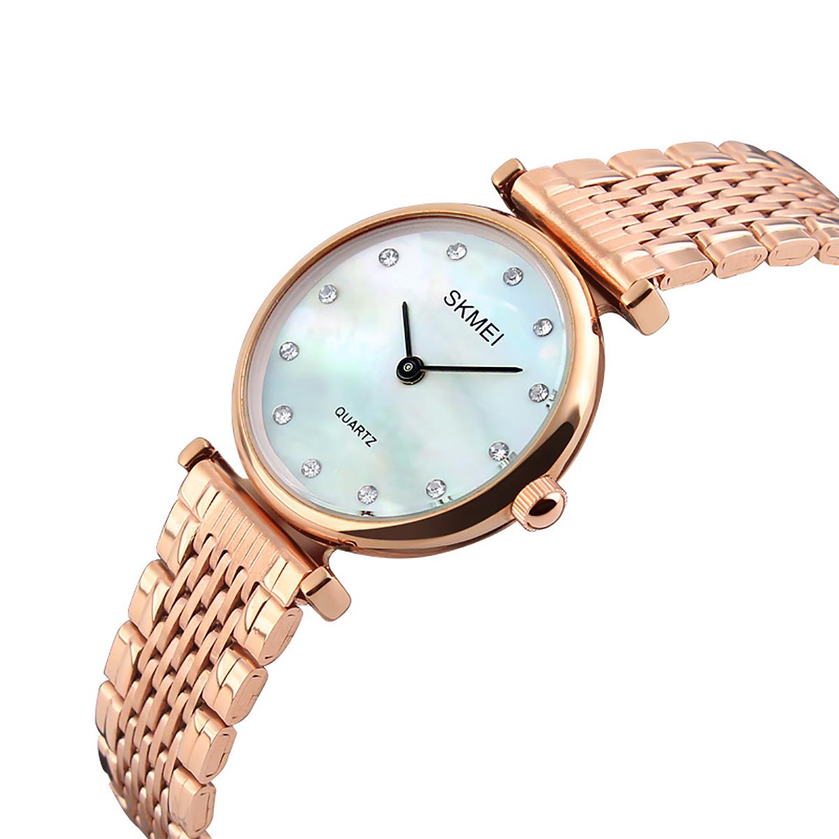 Skmei watch rose on sale gold