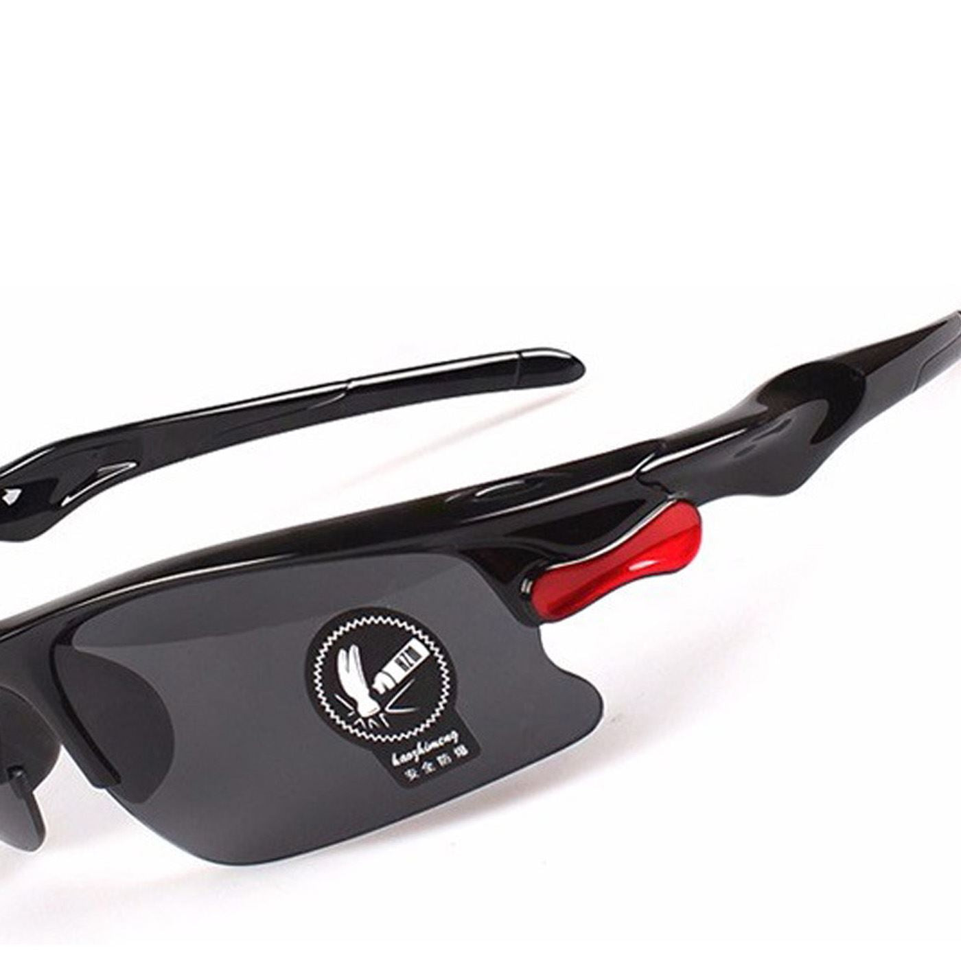 Stunning Cool Summer Wrap Mens Boys Sunglasses Black Red Beach Sun Protect Driving