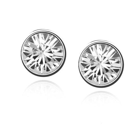 Women's Girls Small Crystal Stud Earrings Jewellery Clear Stone from Charles William