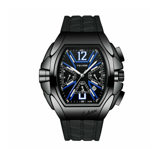 Tevise Mens Automatic Mechanical Watch Black Blue Smart Watches T829 UK