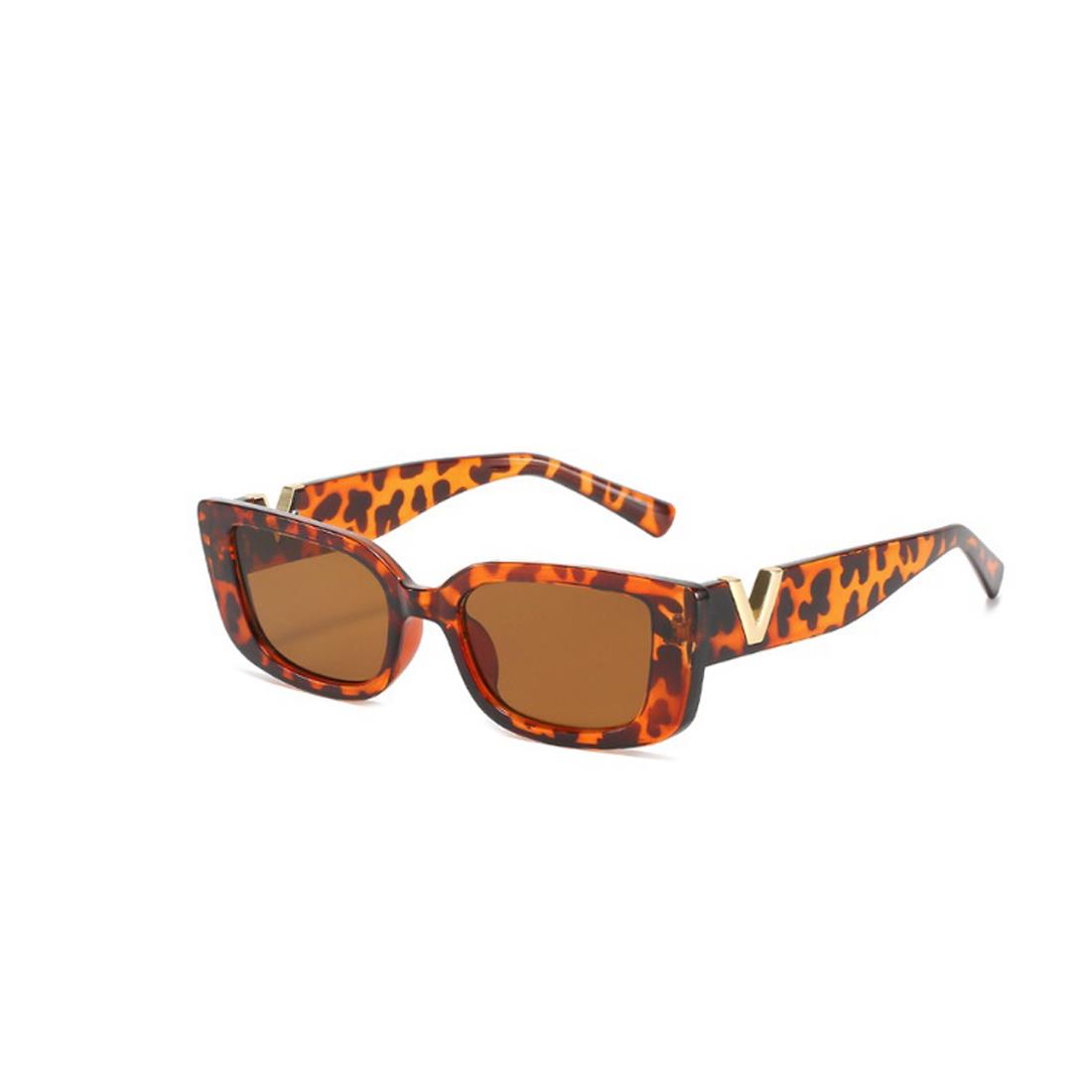 Ladies Designer Sunglasses Women Square Beach Sun Cycling Driving UV400 Leopard