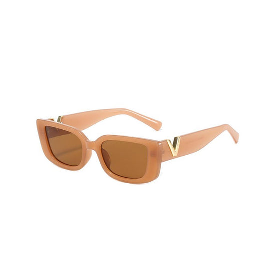 Ladies Designer Sunglasses Women Square Beach Sun Cycling Driving UV400 Brown