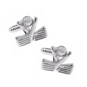 Charles William Silver Golf Clubs Cufflinks