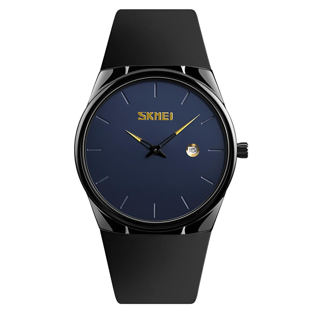 Skmei Classic Simple Clear Watch Date Display Thin Light Comfortable Blue