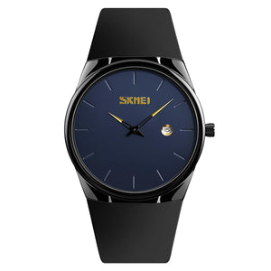 Skmei Classic Simple Clear Watch Date Display Thin Light Comfortable Blue