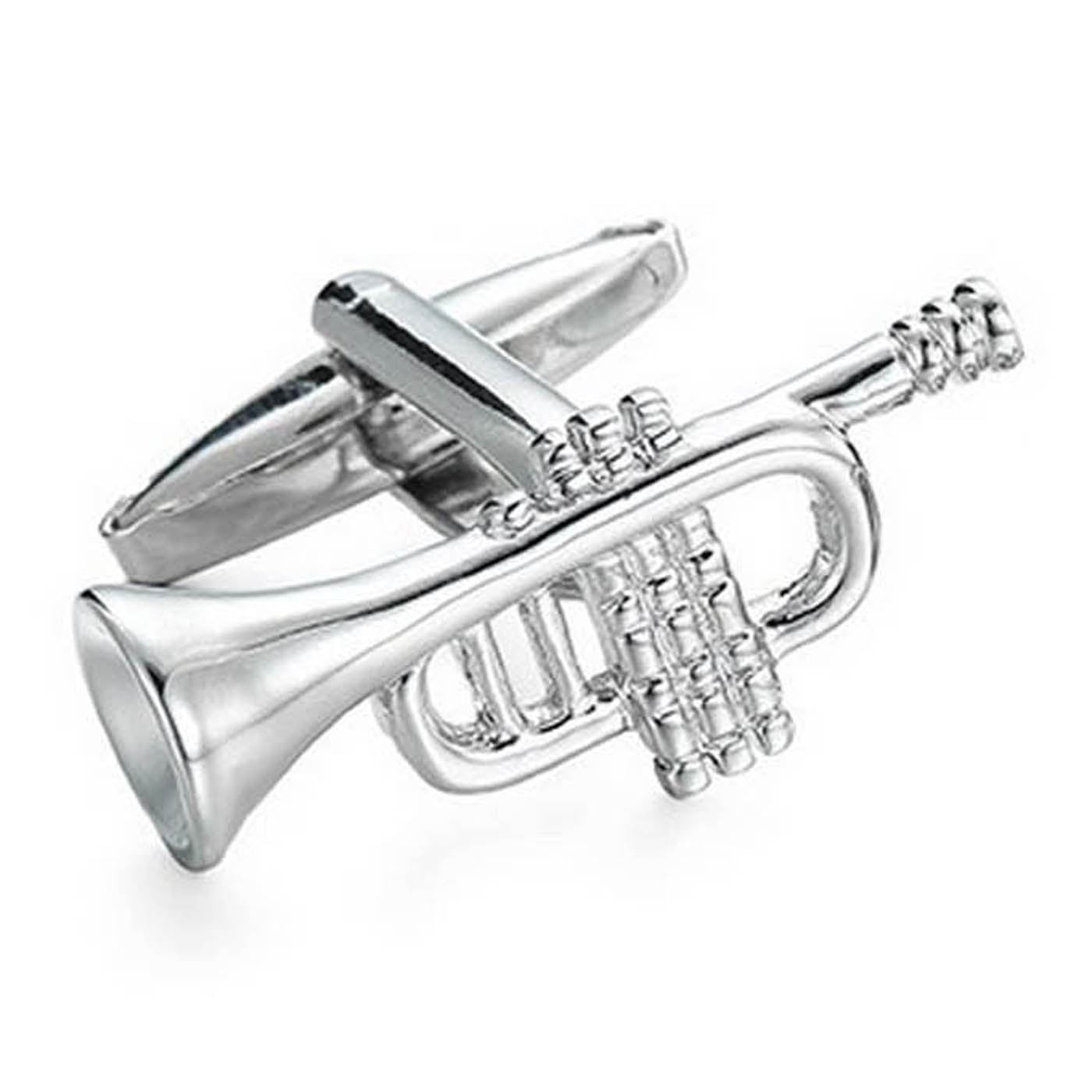 Charles William Music Trumpet Horn Party Novelty Cufflinks Wedding Gift Smart Musician Play Fashion UK