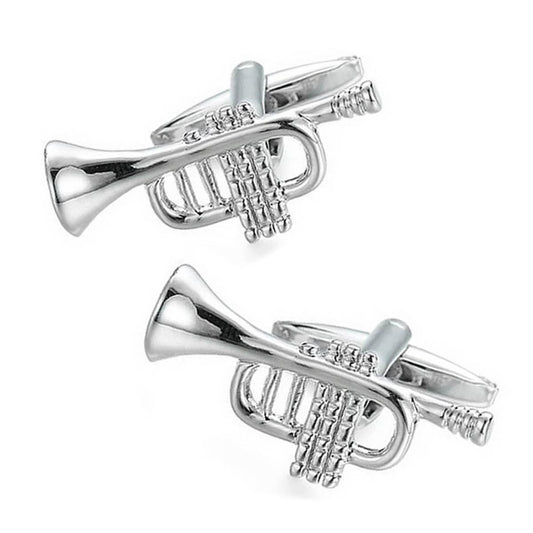 Charles William Music Trumpet Horn Party Novelty Cufflinks Wedding Gift Smart Musician Play Fashion UK